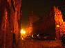 Ferrara, la città di notte - Via Porta d'Amore all'angolo di Via Ludovico il Moro